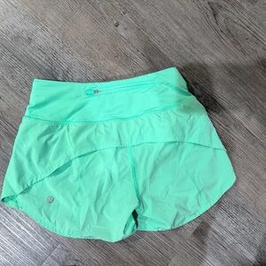 lululemon athletica Women's Mint Green Athletic Shorts